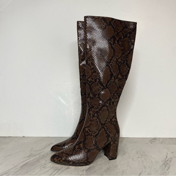New! 14th & Union Jarden Snake Print Knee High Boot 5.5 - Picture 12 of 12